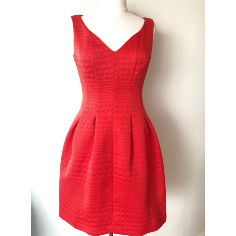Just Taylor Textured Fabric Dress